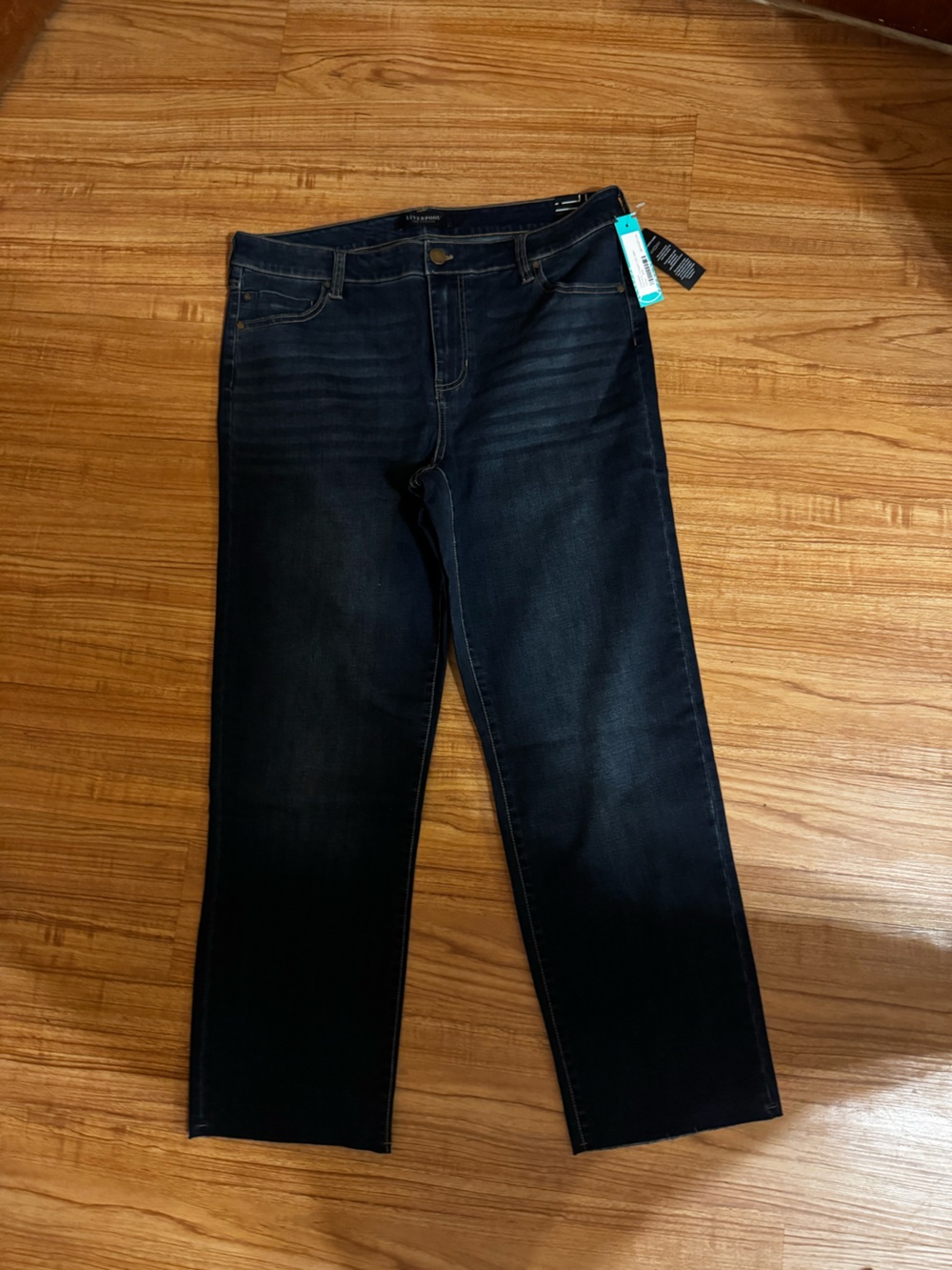 Liverpool Women’s Straight Leg Jeans in Dark Indigo Blue